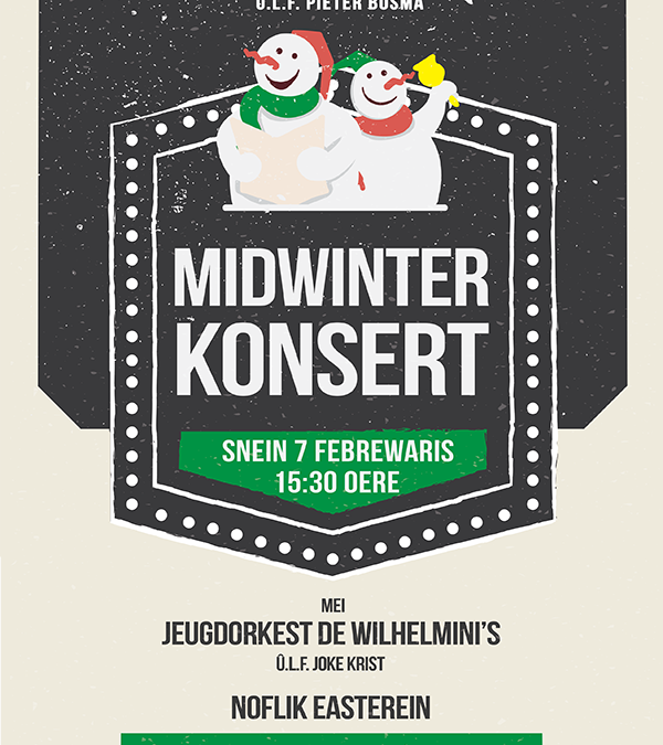 Midwinterconcert zondag 7 februari 15:30 uur