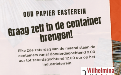 Oud papier – Graag zelf in de containers brengen