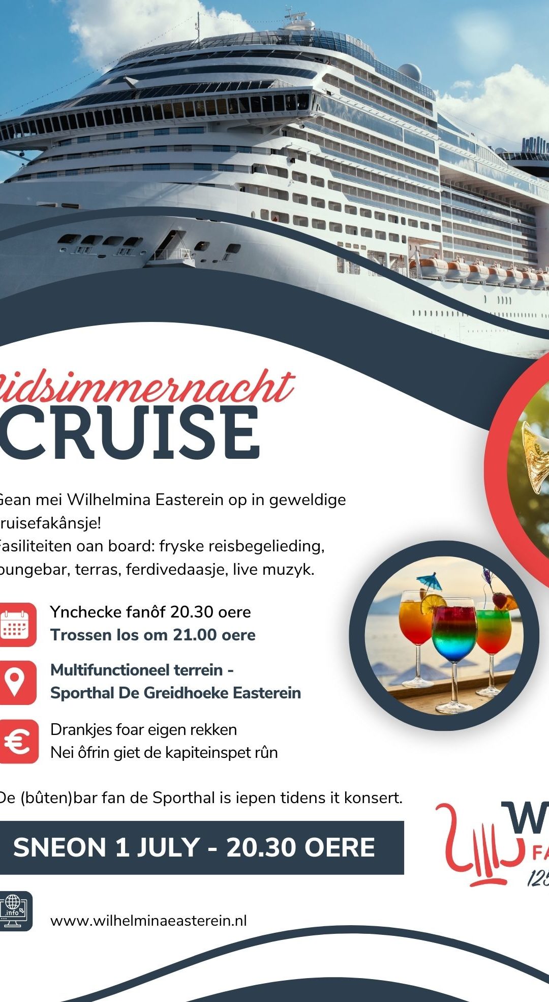 Met Wilhelmina op muzikale cruisevakantie | zaterdag 1-7-2023
