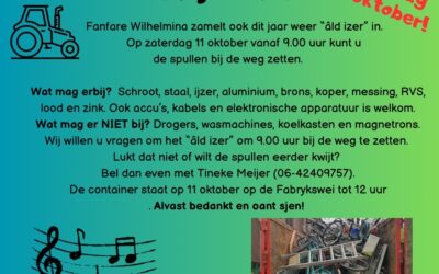 Oud ijzer actie – Âld izer aksje 11 oktober